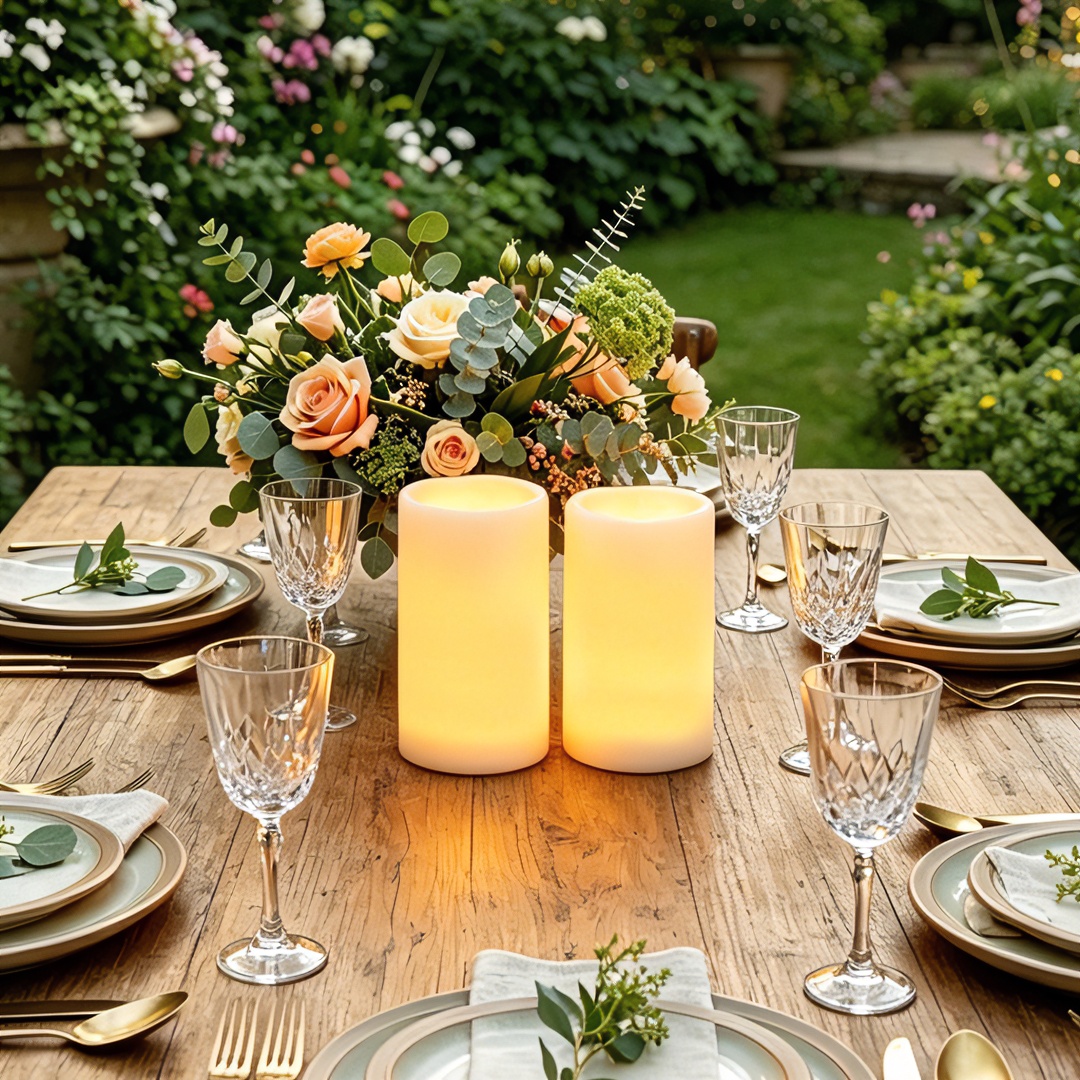 Flameless LED Pillar Candle Wa - Holiday Candle Set review and price