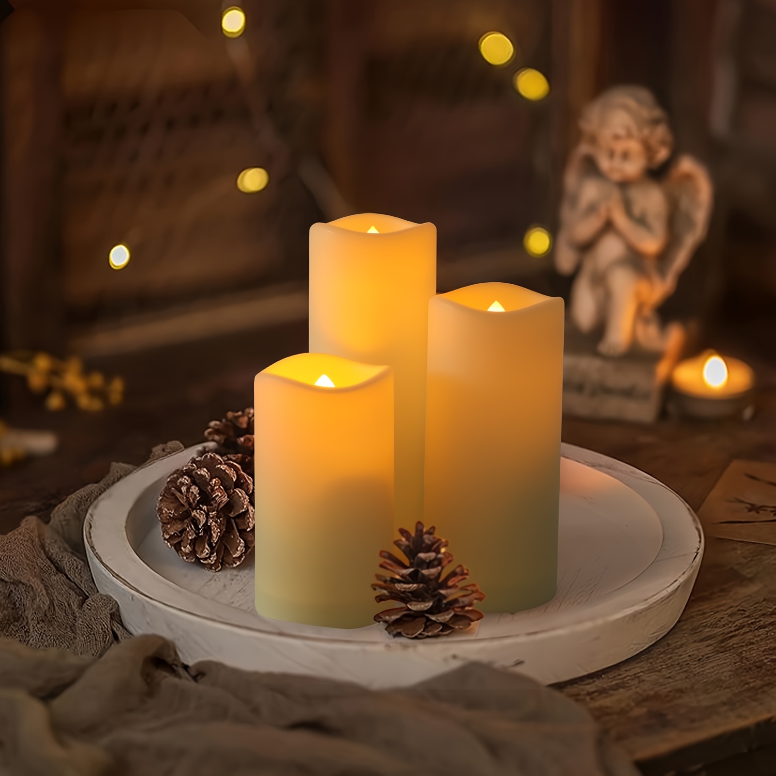 72-Piece Flameless Flickering  - Holiday Candle Set review and price
