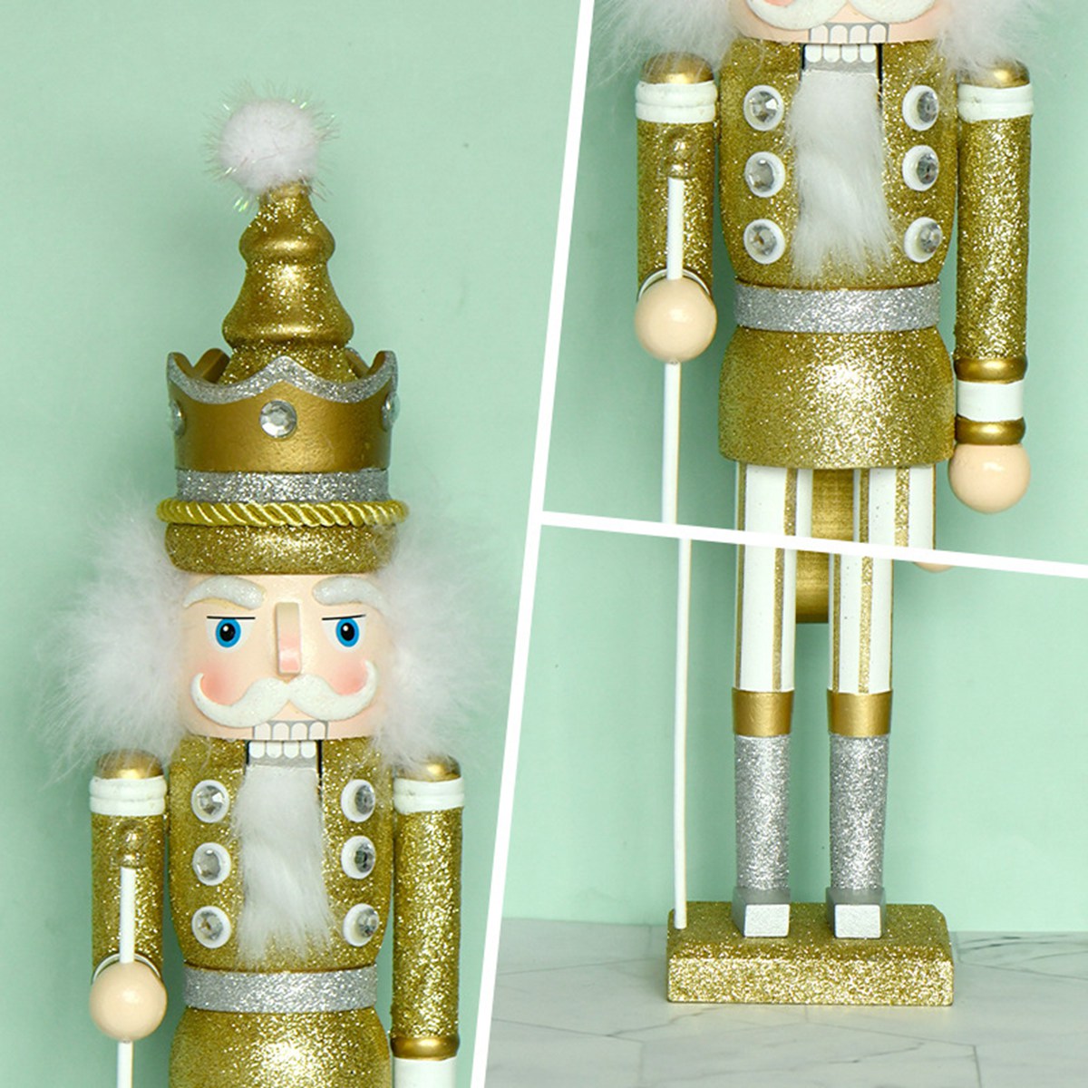 B84B-Wooden King Nutcracker Or - Nutcracker Figurine review and price