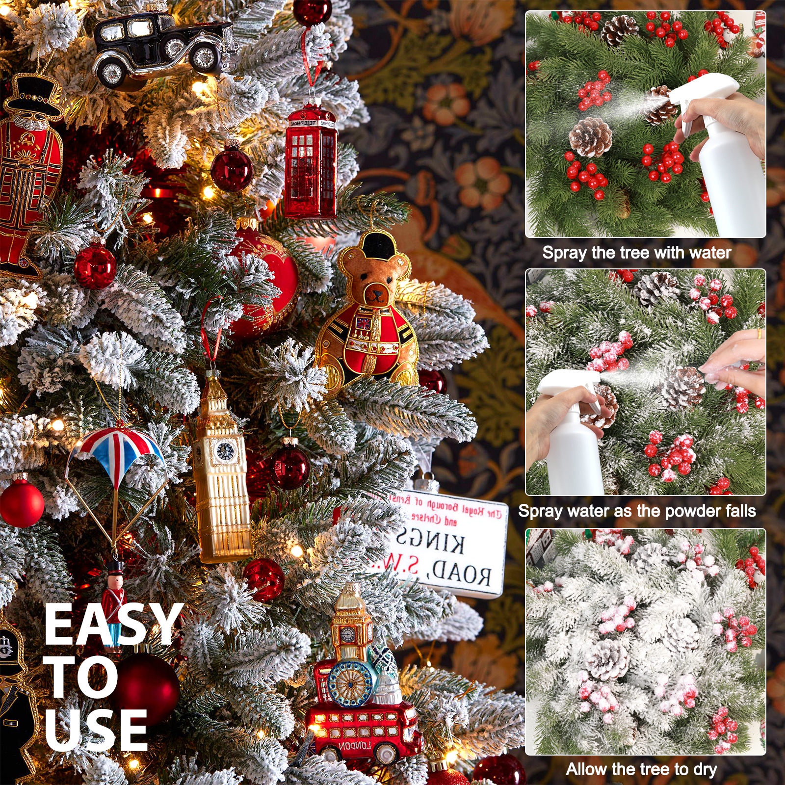 Artificial Fake Snow Flocking  - Christmas Wreath Fake review and price