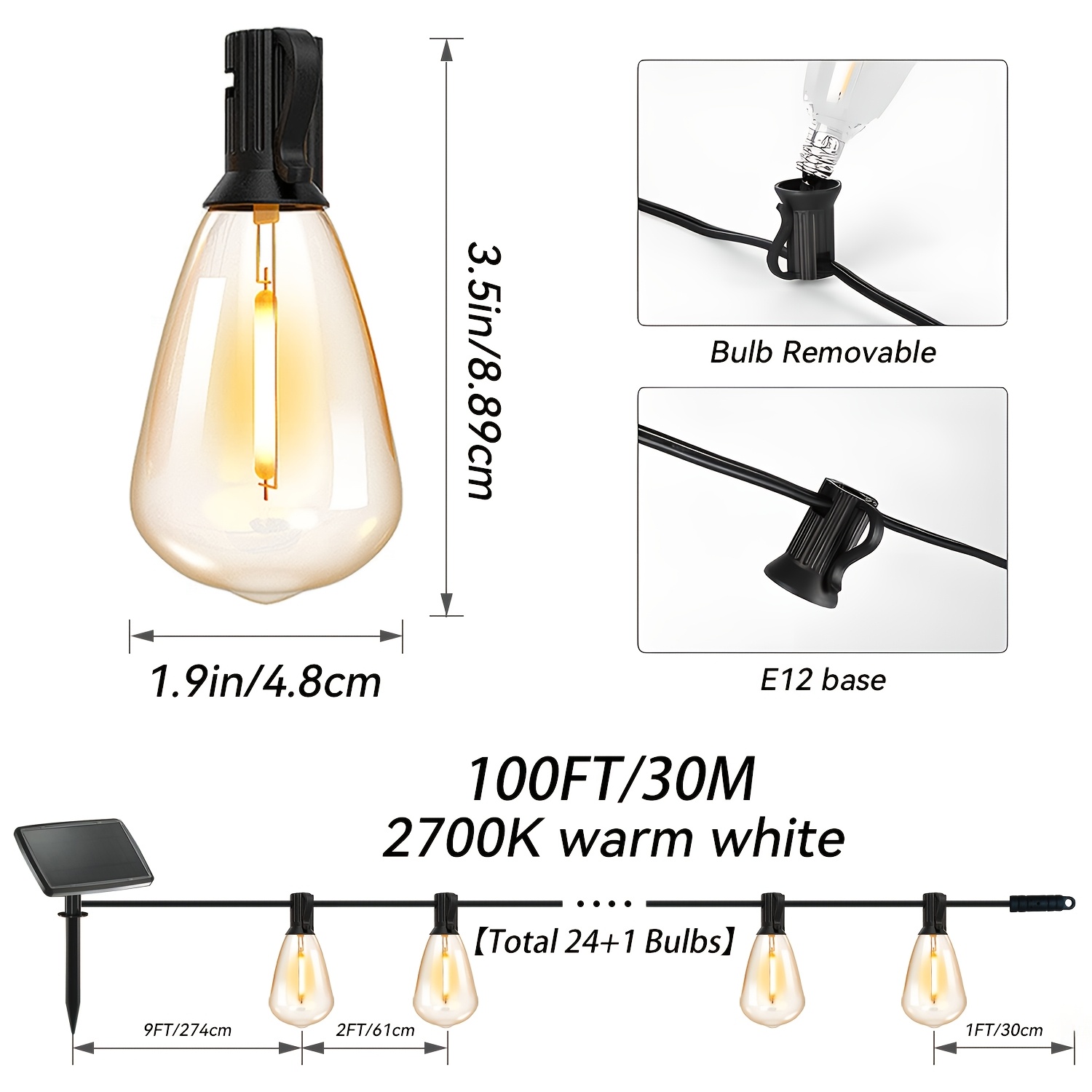 Solar Lights Outdoor, 100ft Pa - Christmas Lights Outdoor review and price