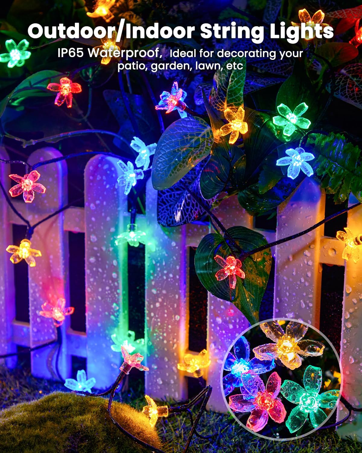 60 LED Flower Solar String Lig - Christmas Lights Outdoor review and price