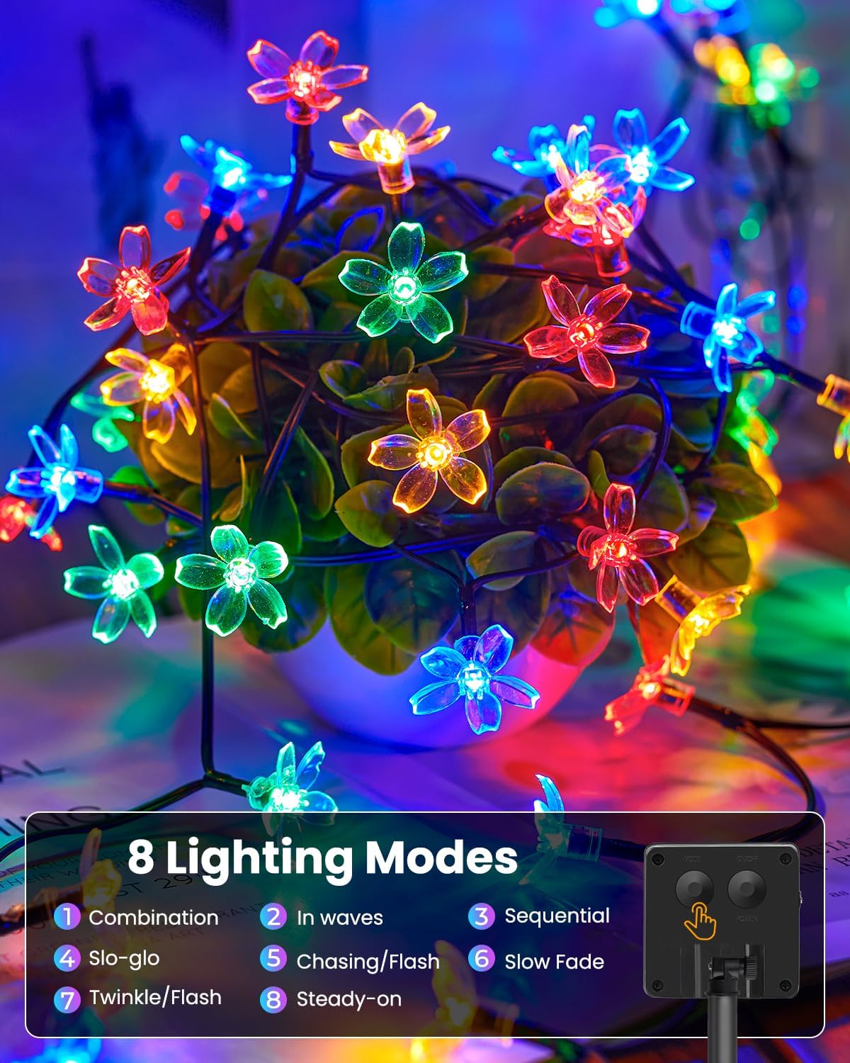 60 LED Flower Solar String Lig - Christmas Lights Outdoor review and price