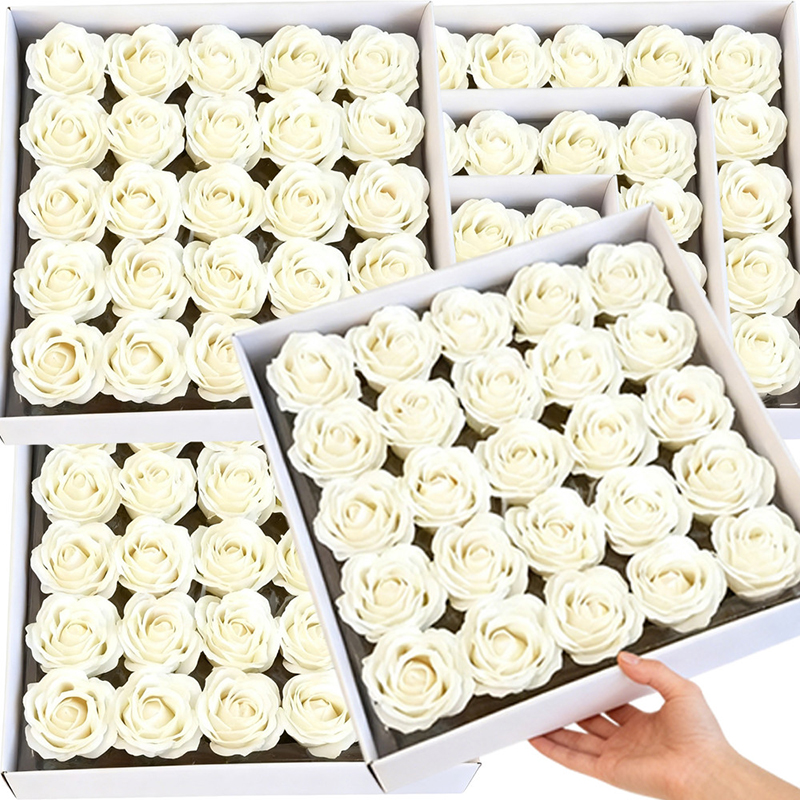 5/10Pcs Artificial Rose Soap F - Christmas Wreath Fake review and price